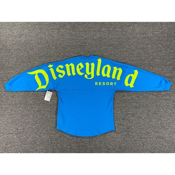 Spirit Jersey Tops - Spirit Jersey Disney Parks Adult Extra Small Blue Neon Long Sleeve Disneyland XS
